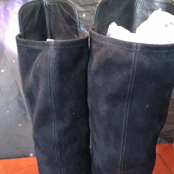 Cole Haan black leather boots size 8B - Picture 6 of 16